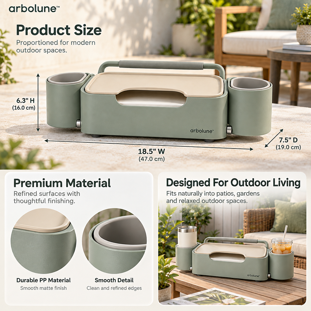 arbolune™ Patio Table Caddy
